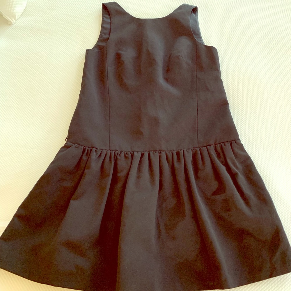 Tibi black dress, open back